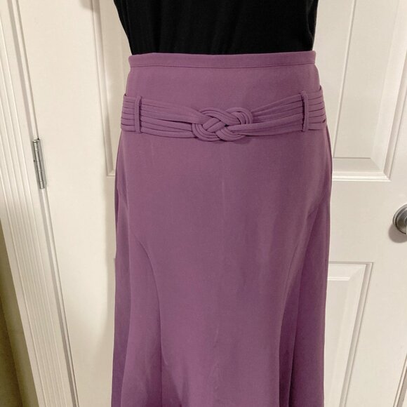 VINTAGE Lavender purple fluted a-line midi skirt ~ Whimsigoth MEDIUM LARGE skirt - Picture 3 of 10